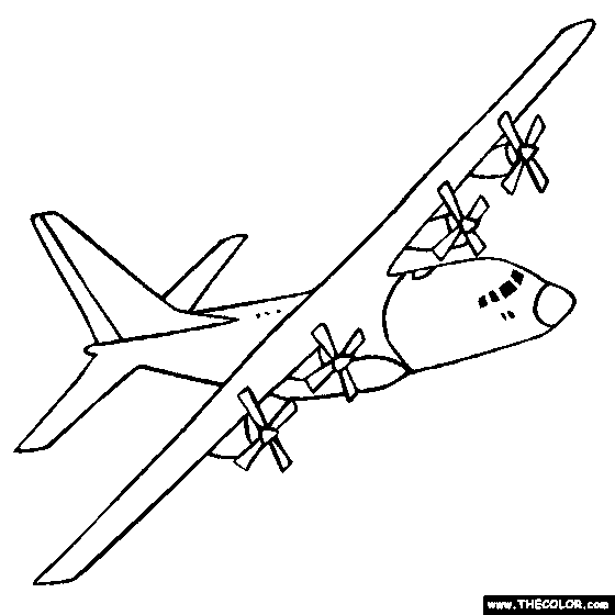 Airplanes online coloring pages