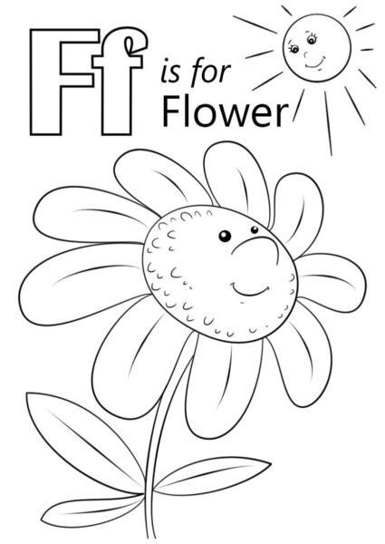 F is for flower worksheet abc coloring pages letter f abc coloring