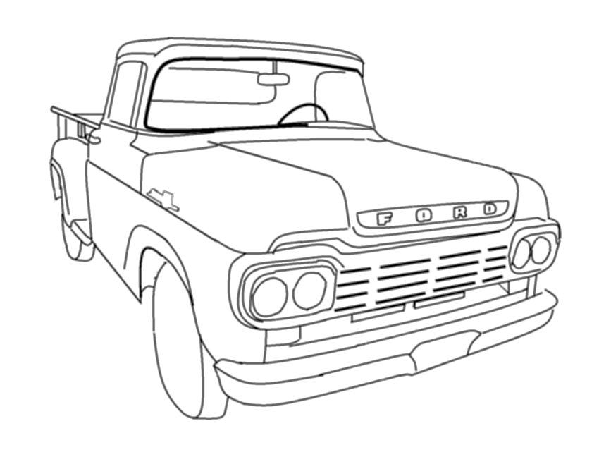 Old ford truck coloring pages truck coloring pages cars coloring pages old ford truck