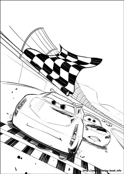 Updated lightning mcqueen coloring pages