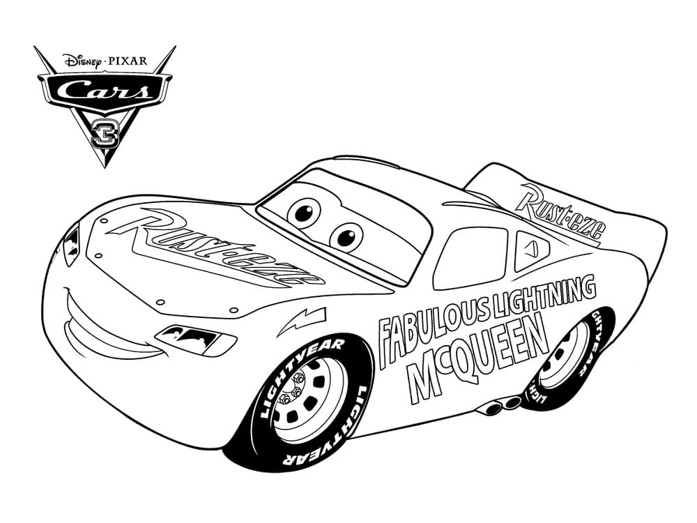Lightning mcqueen coloring pages
