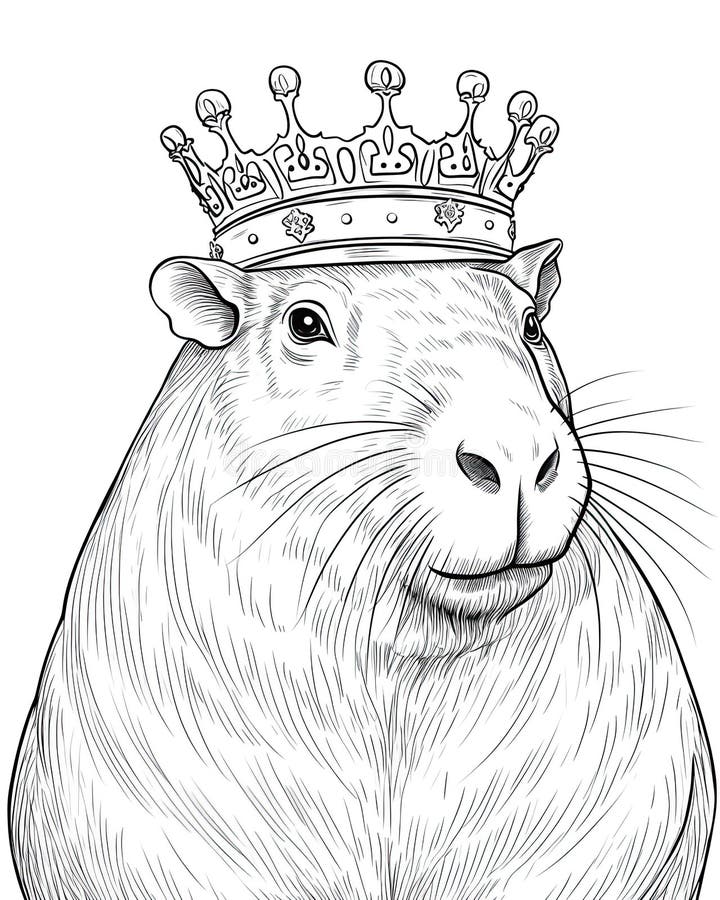 Capybara coloring page stock illustrations â capybara coloring page stock illustrations vectors clipart