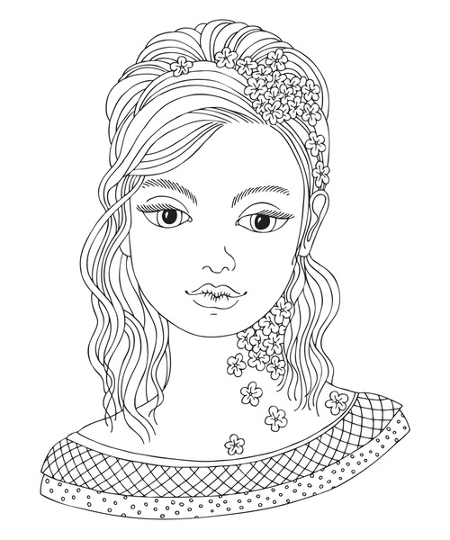 Black woman face coloring pages royalty
