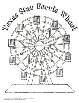 Texas state fair coloring sheet doodles ave
