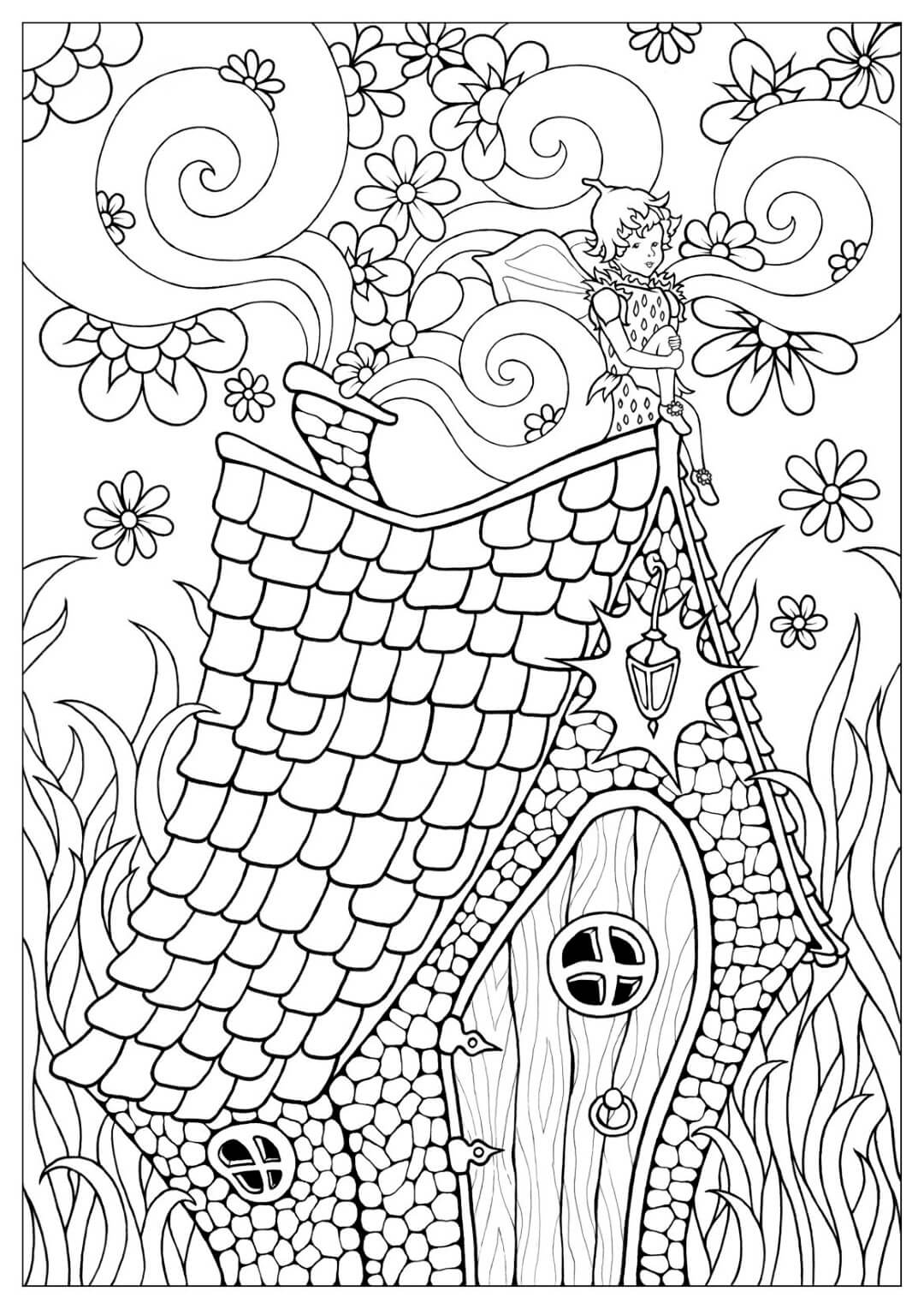 Fairy house pages â printable pages