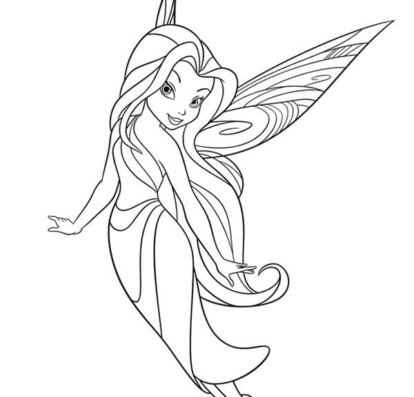 Coloring pages free fairy coloring sheet