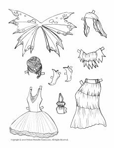 Fairy dress up paper dolls â printable games
