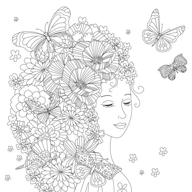 Fairy adult coloring stock photos pictures royalty