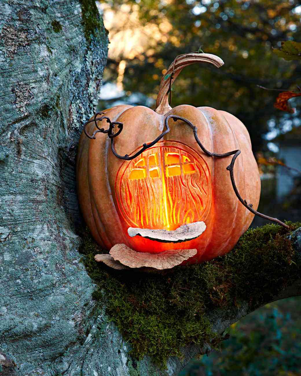 Fairy house pumpkin
