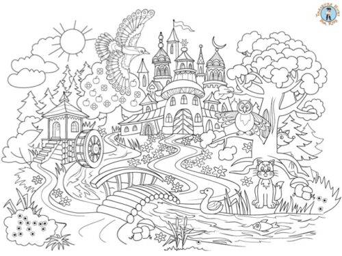 Fairy tale coloring pages