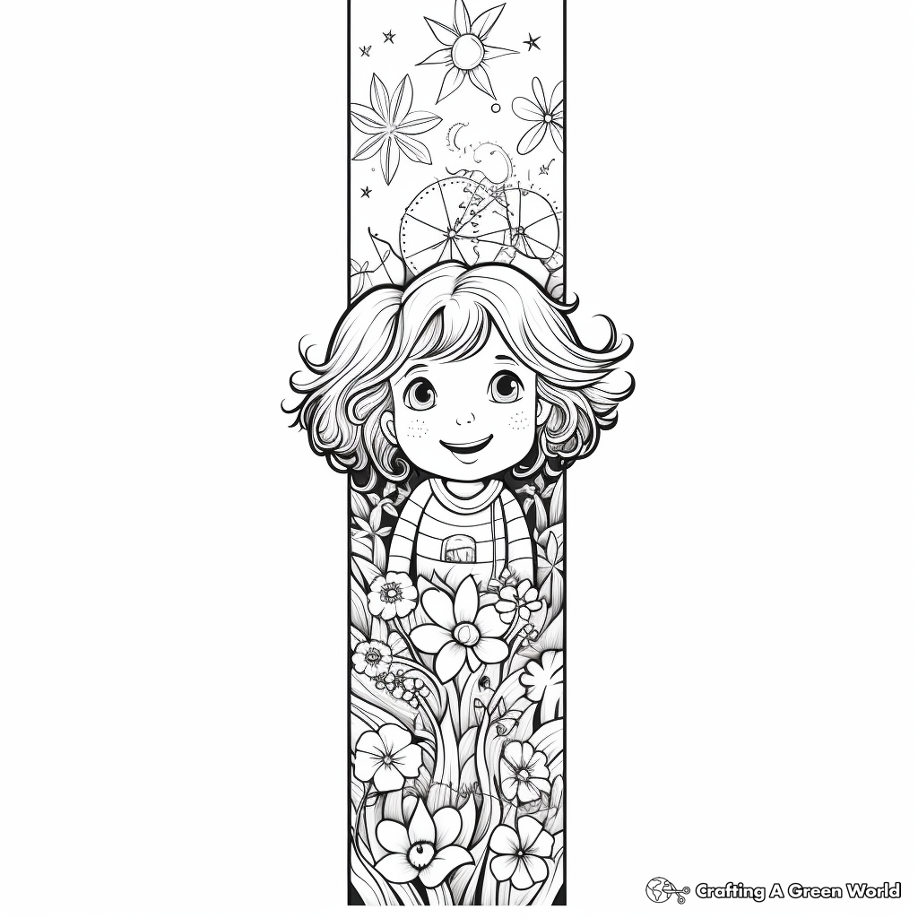 Bookmark coloring pages