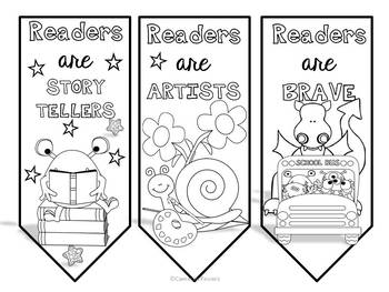 Fairy tale color and create bookmarks by cameron powers paints tpt