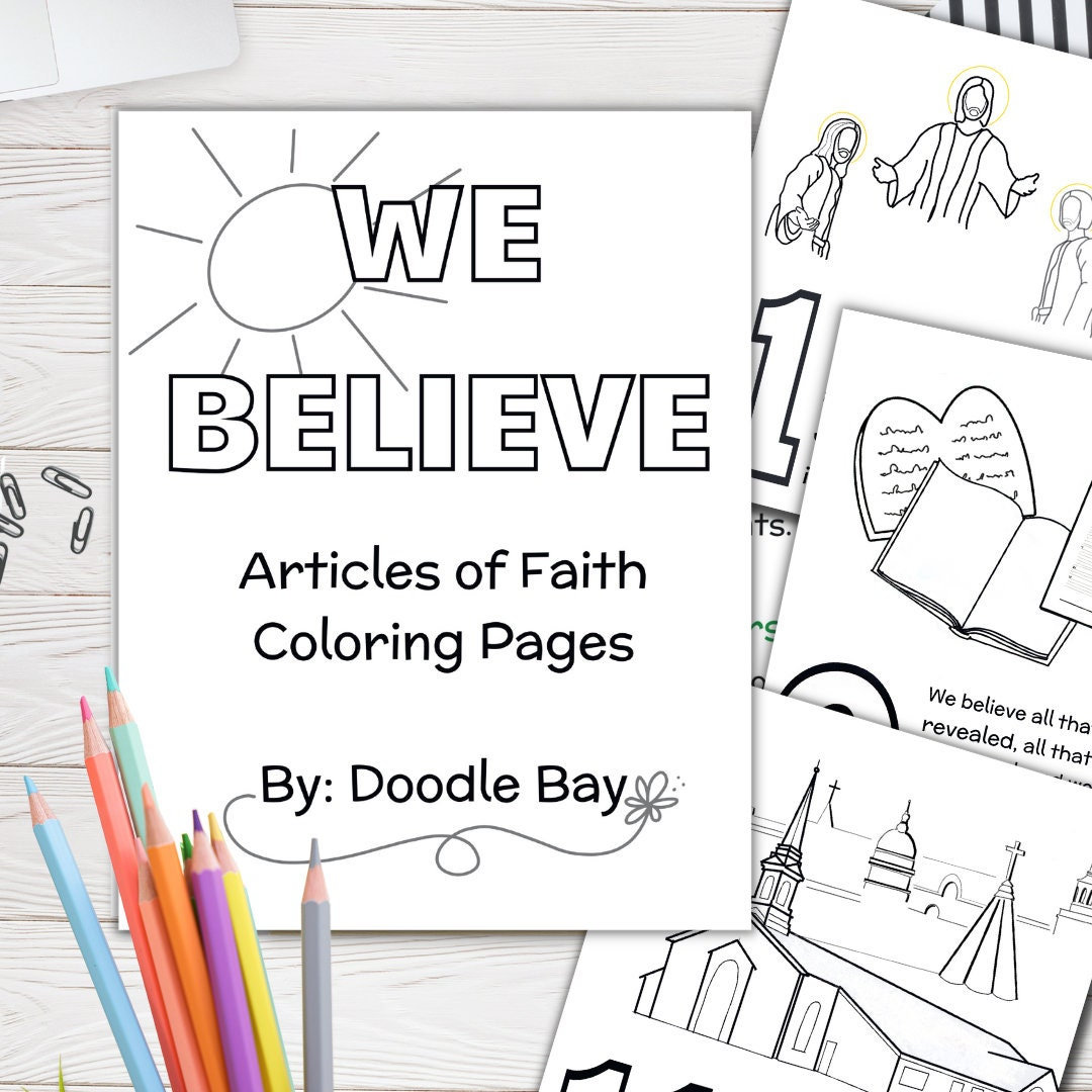 Articles of faith coloring pages