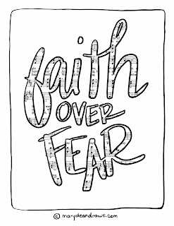 Faith over fear screensaver coloring page