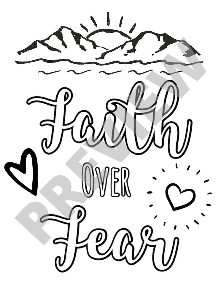 Printable christian inspirational quote coloring sheets for