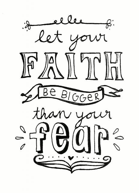 Modern modesty faith vs fear bible verse coloring page hand lettering quotes bible verse coloring