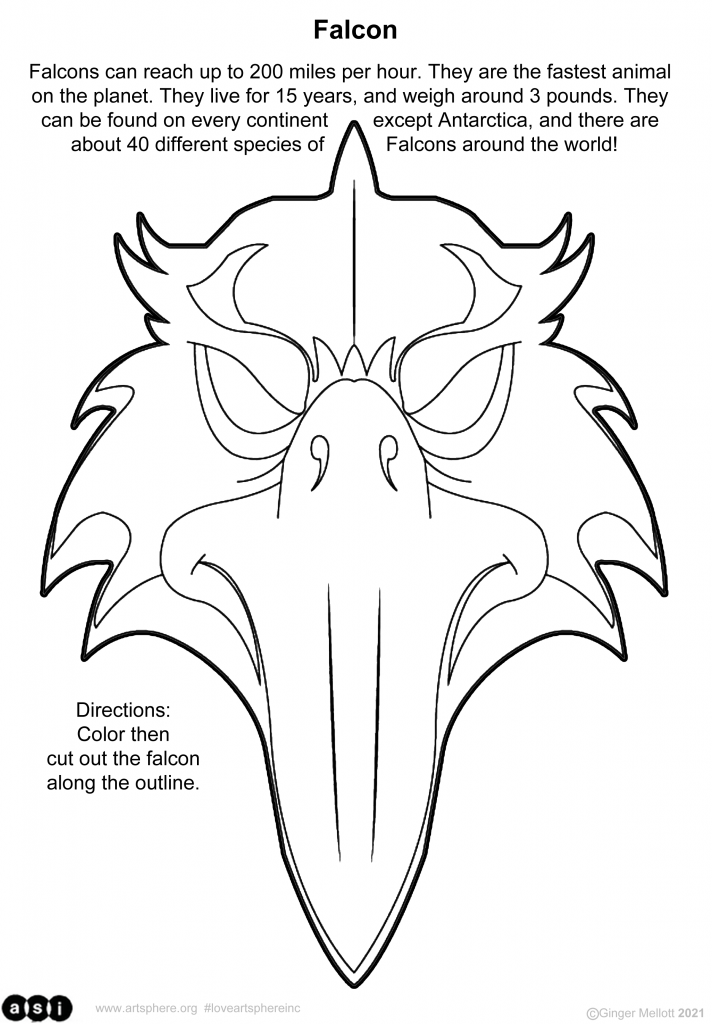 How to draw a falcon art sphere inc