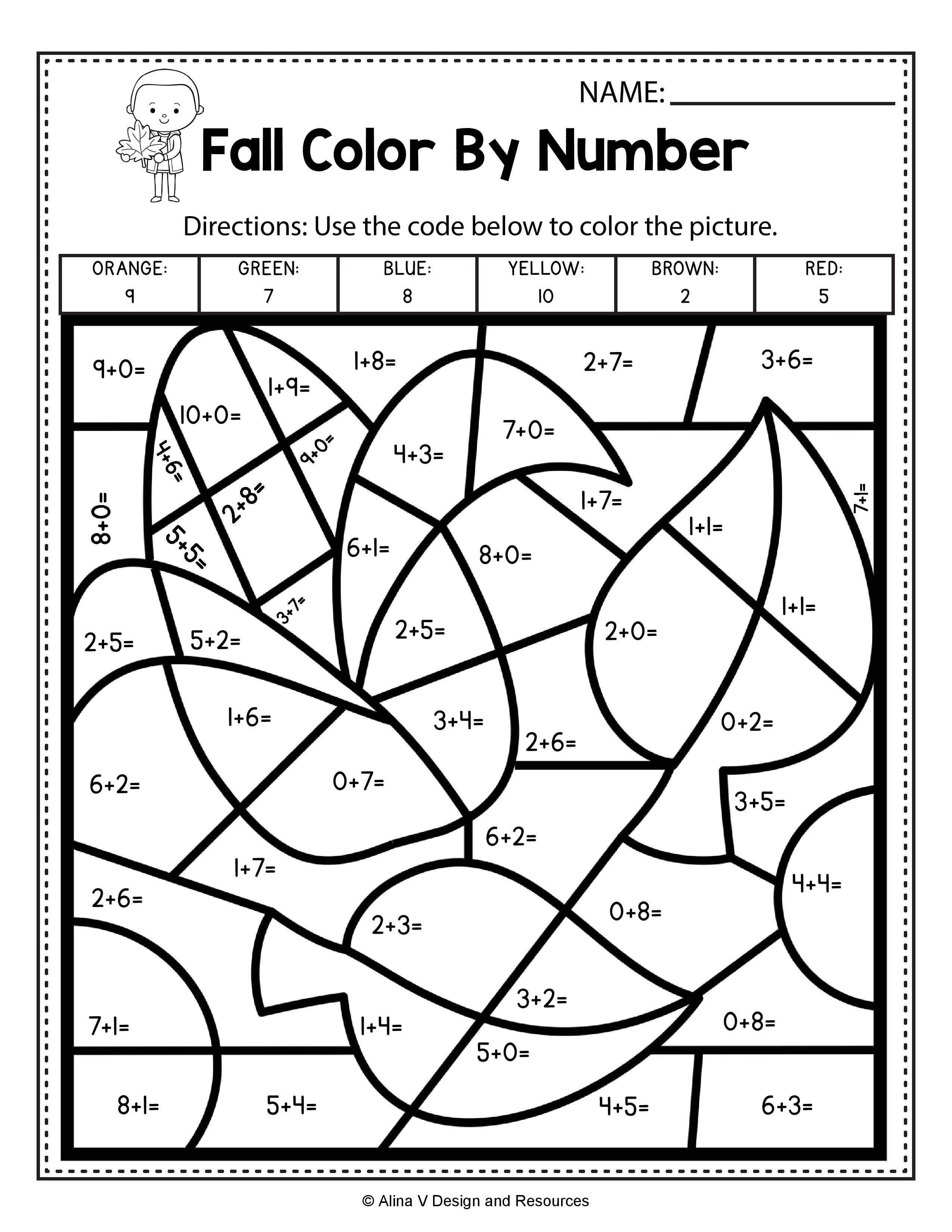 Fall color by number