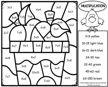 Fall coloring pages addition and subtraction multiplication color by number code elementary school activities elementary school resources subtraction activities