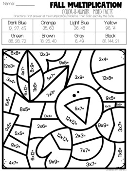 Fall multiplication color
