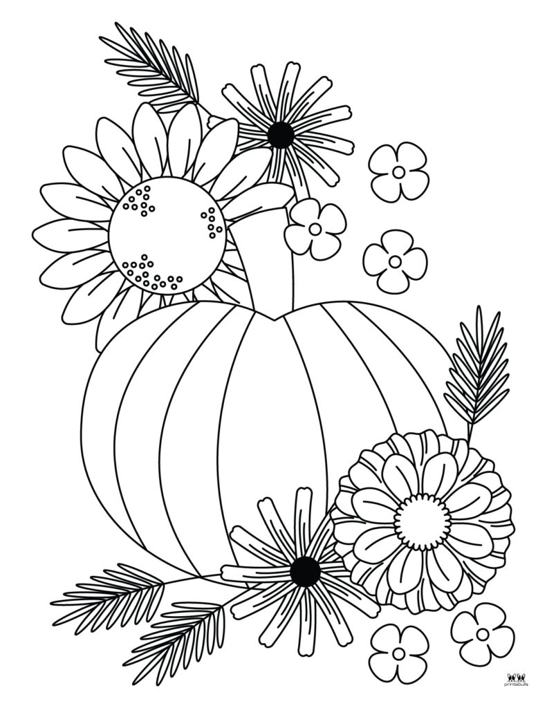 Flower coloring pages