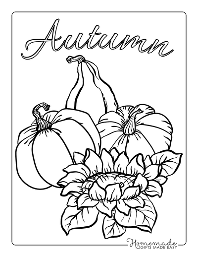 Free printable autumn fall coloring pages
