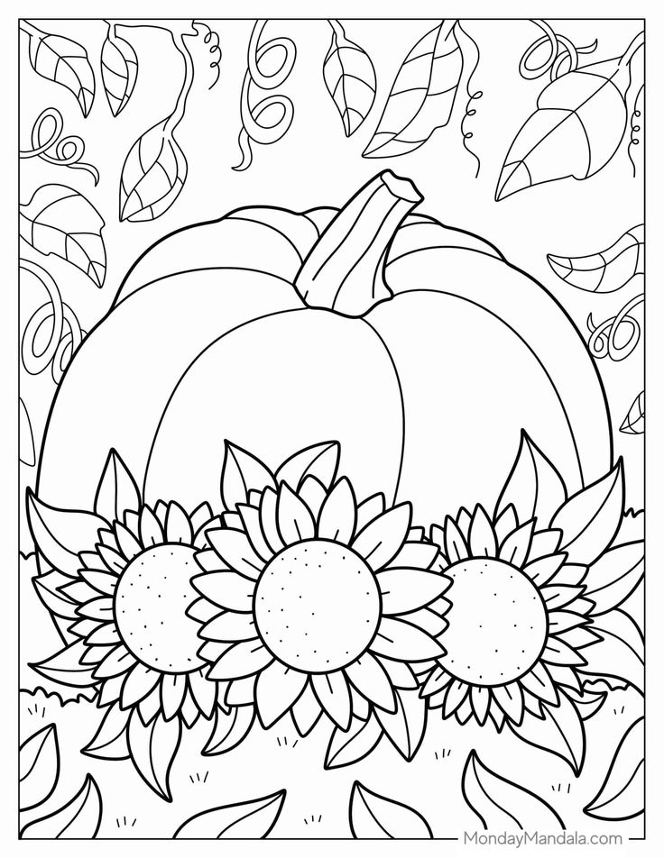 Pumpkin coloring pages free pdf printables pumpkin coloring pages fall coloring pages halloween coloring sheets