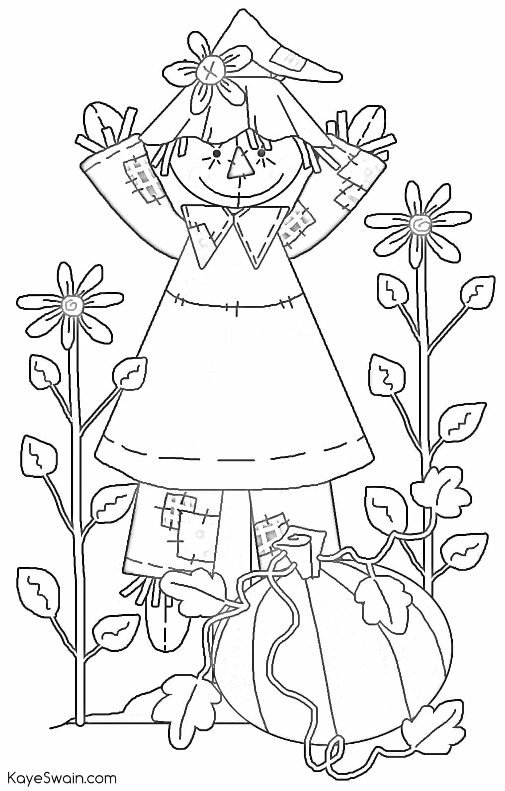 Fall scarecrow coloring pages and word search activities elderly parents can enjoy with grandkids