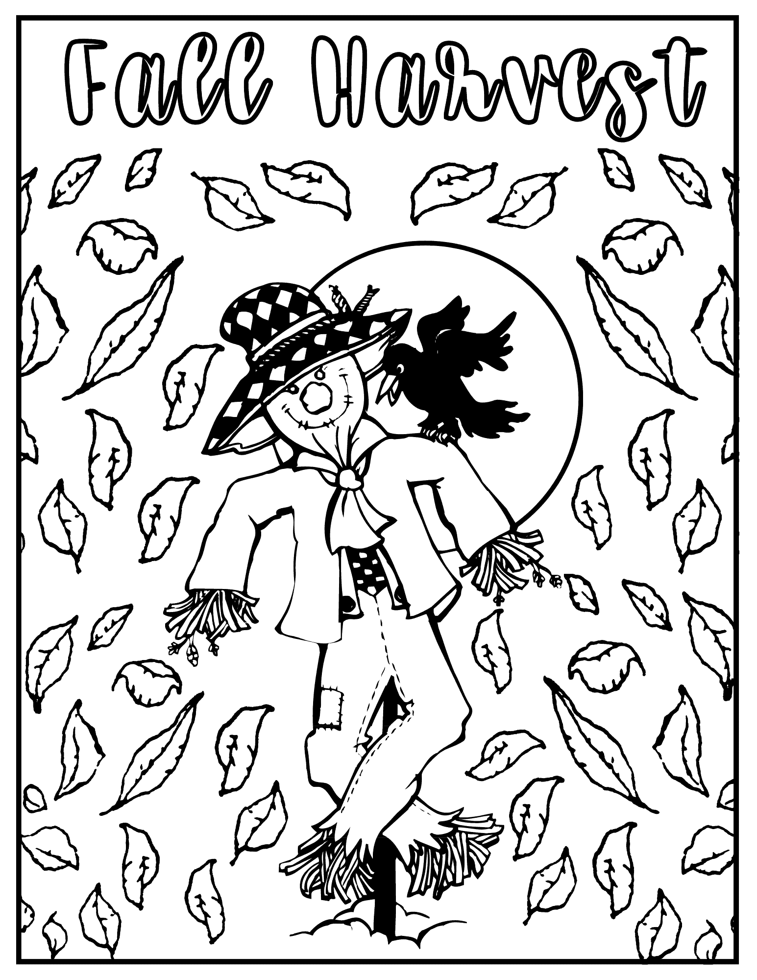 Free printable fall coloring pages