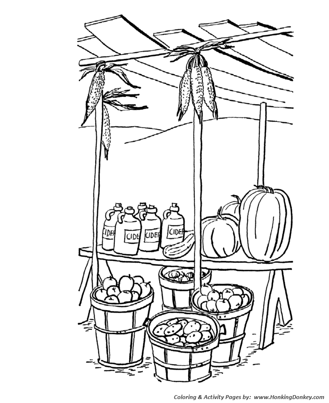 Fall coloring pages