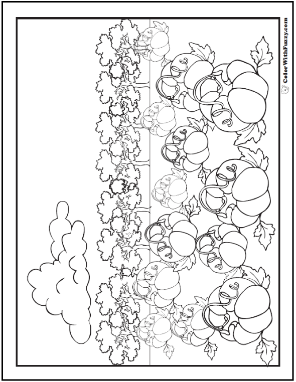 Fall harvest coloring printables customizable pdf