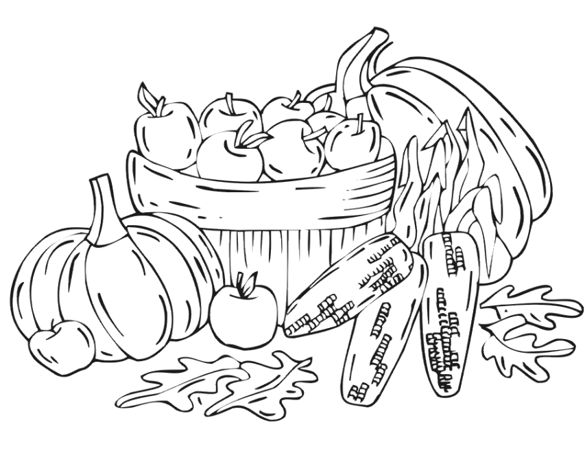 Harvest coloring pages