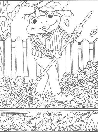 Hidden pictures page