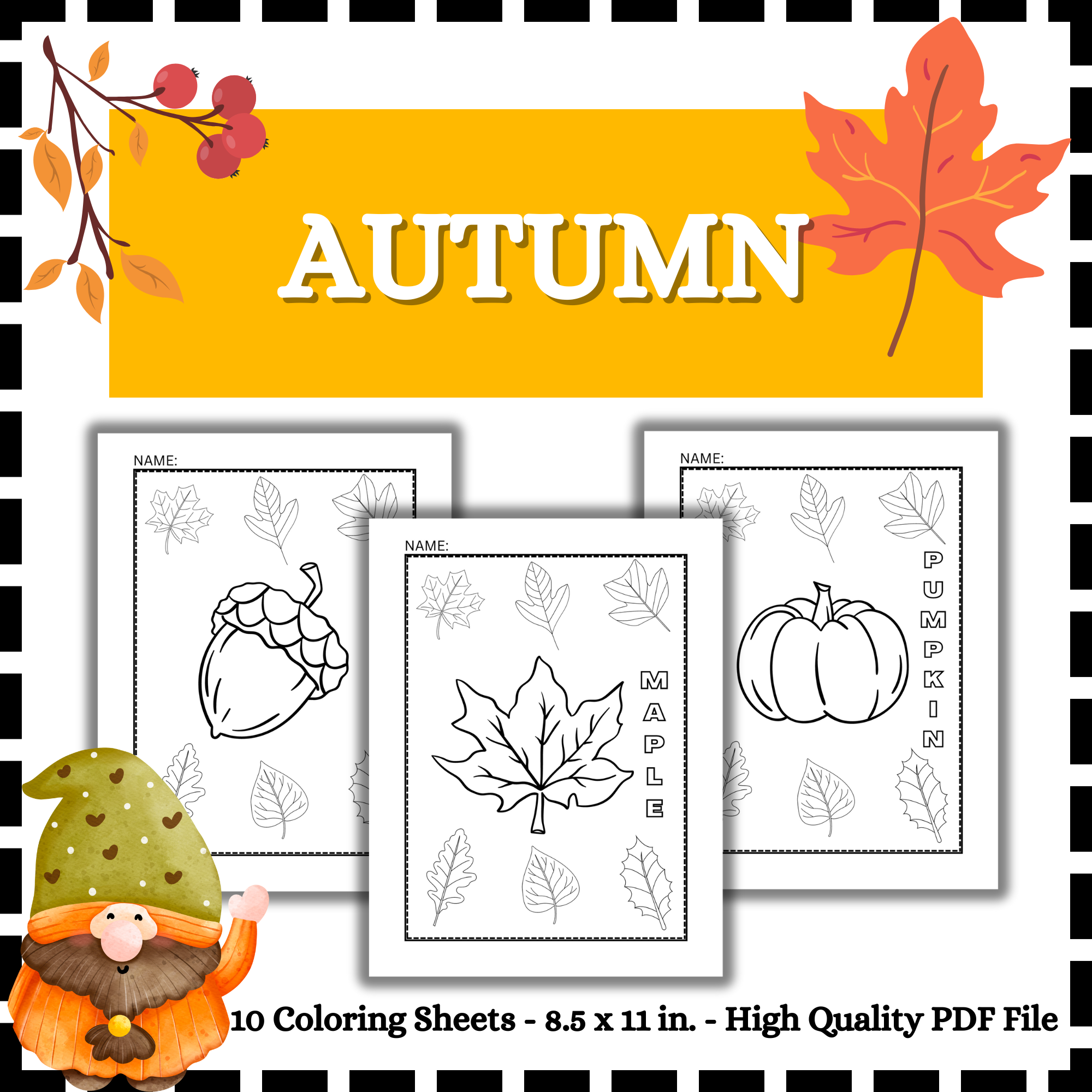 Fall coloring sheets autumn coloring pages made by teachers