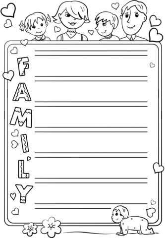 Family acrostic poem template free printable papercraft templates