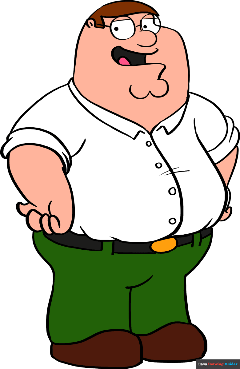 How to draw peter griffin from family guy
