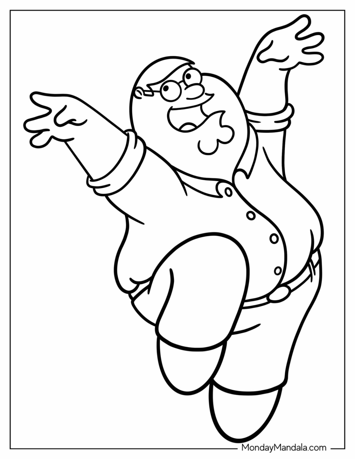 Family guy coloring pages free pdf printables