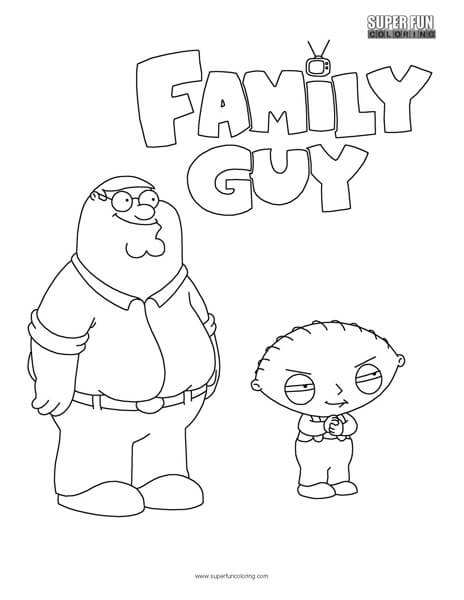 Family guy coloring sheet