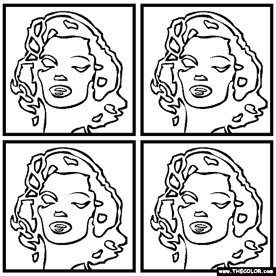 Faous paintings coloring pages