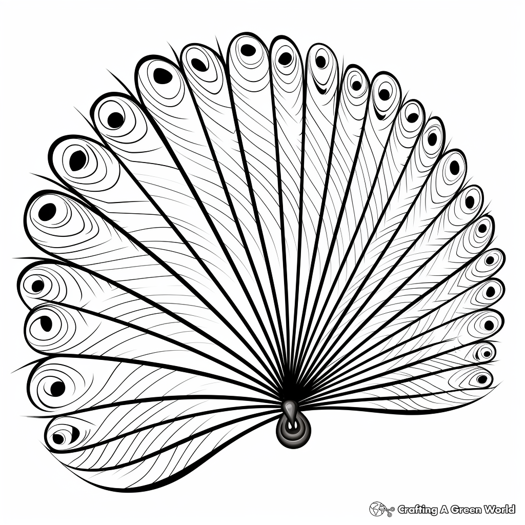 Fan coloring pages