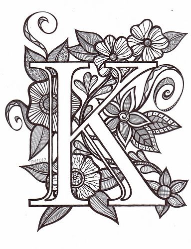 Kscn fancy letters lettering alphabet abc coloring pages