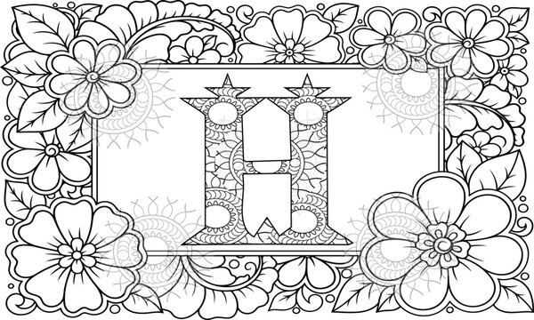 Adult coloring letters images â browse photos vectors and video
