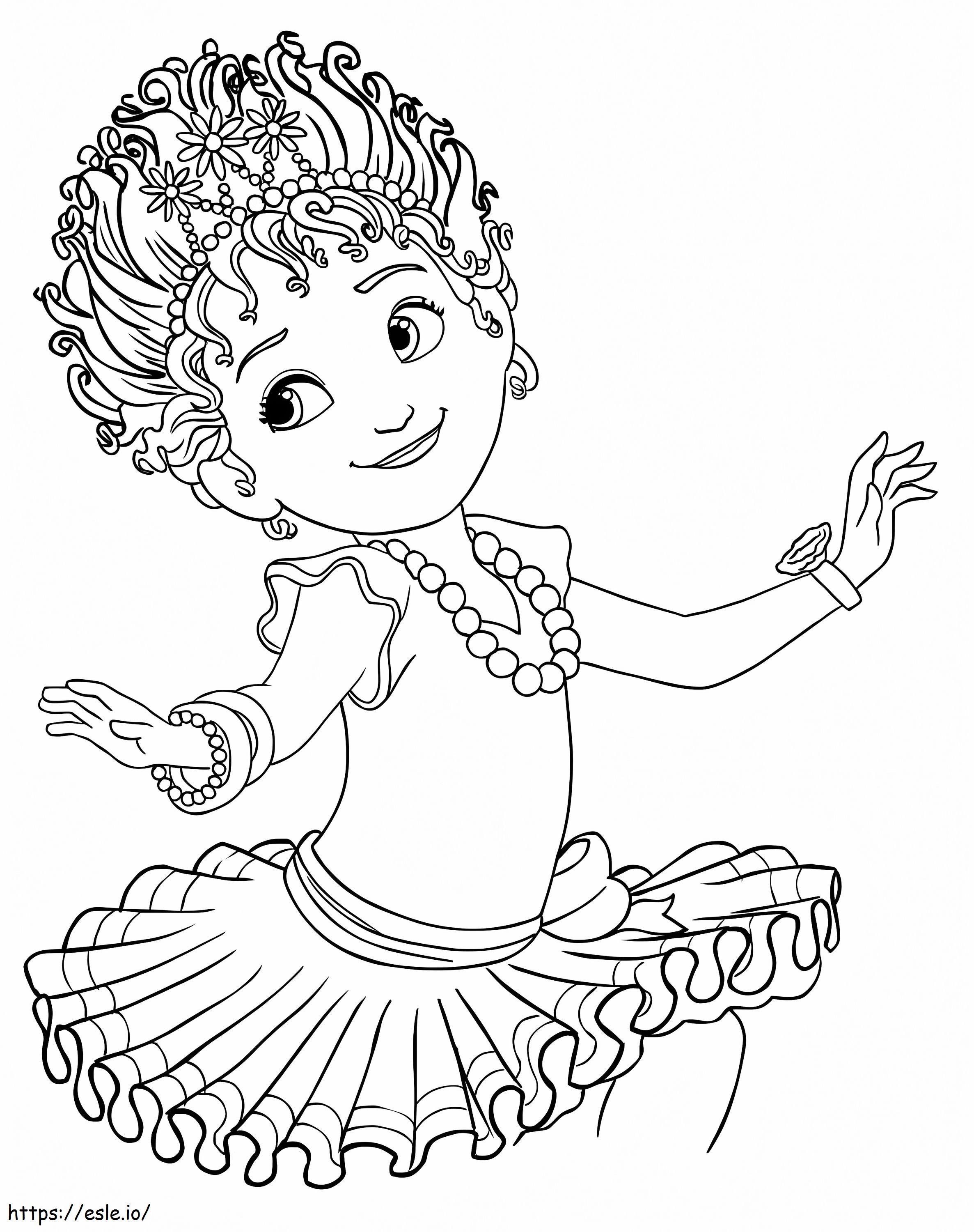 Lovely fancy nancy coloring page