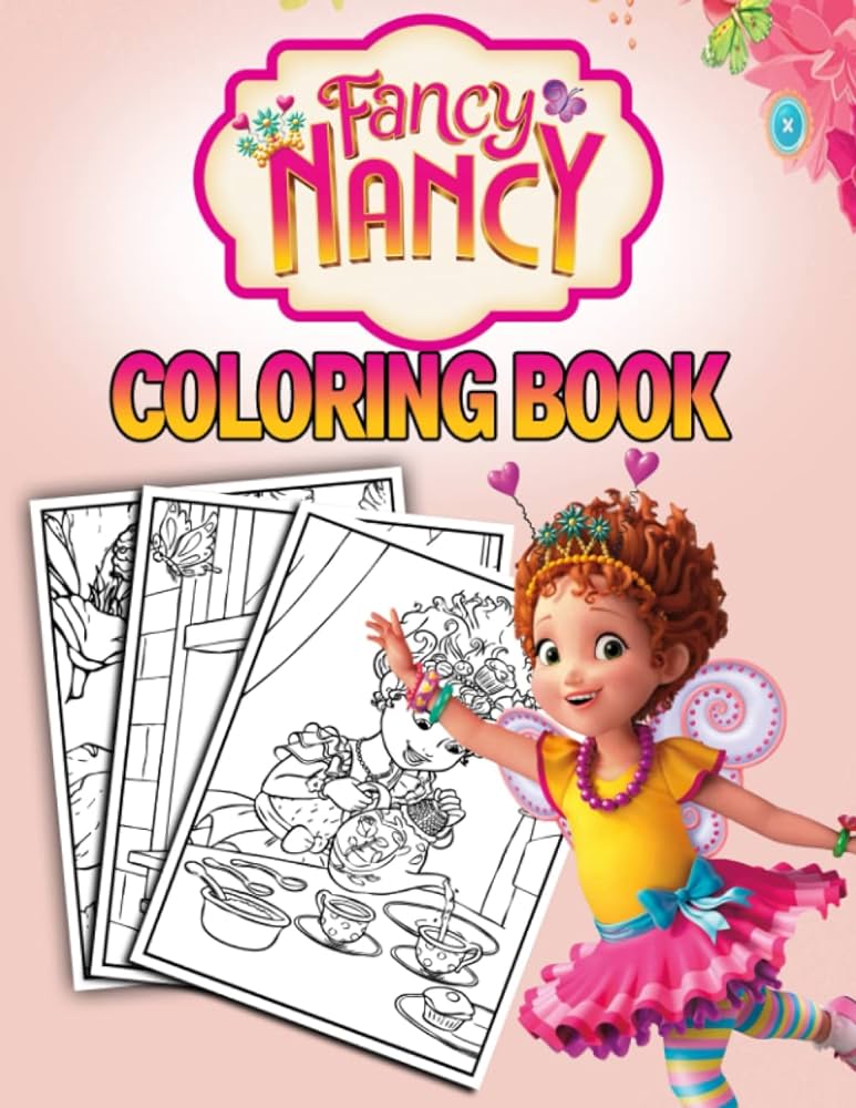 Fancáµ nancáµ coloring book encourage creativity with one sided coloring pages featuring stunning illustrations for kids ages