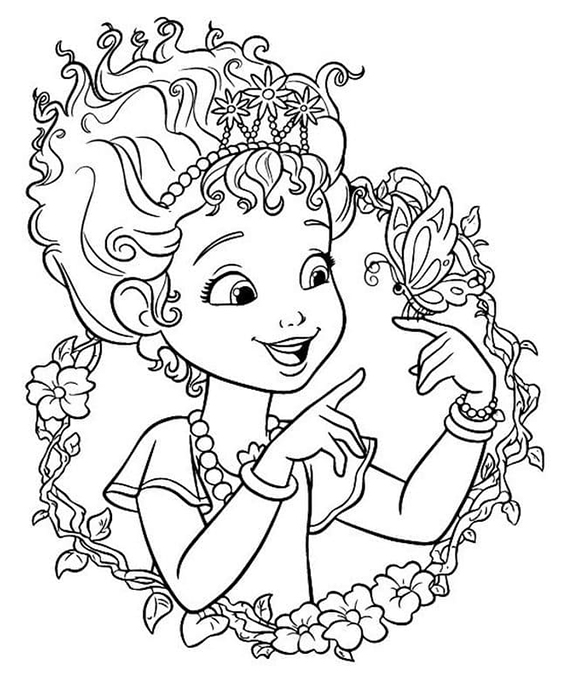 Free easy to print fancy nancy coloring pages