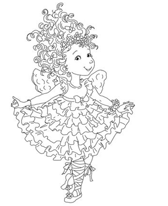 Free easy to print fancy nancy coloring pages