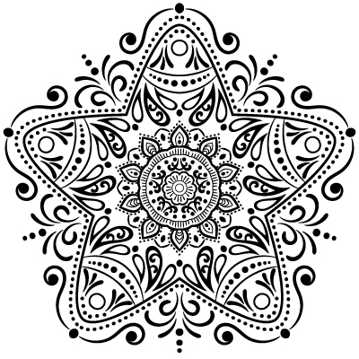 Star coloring page m