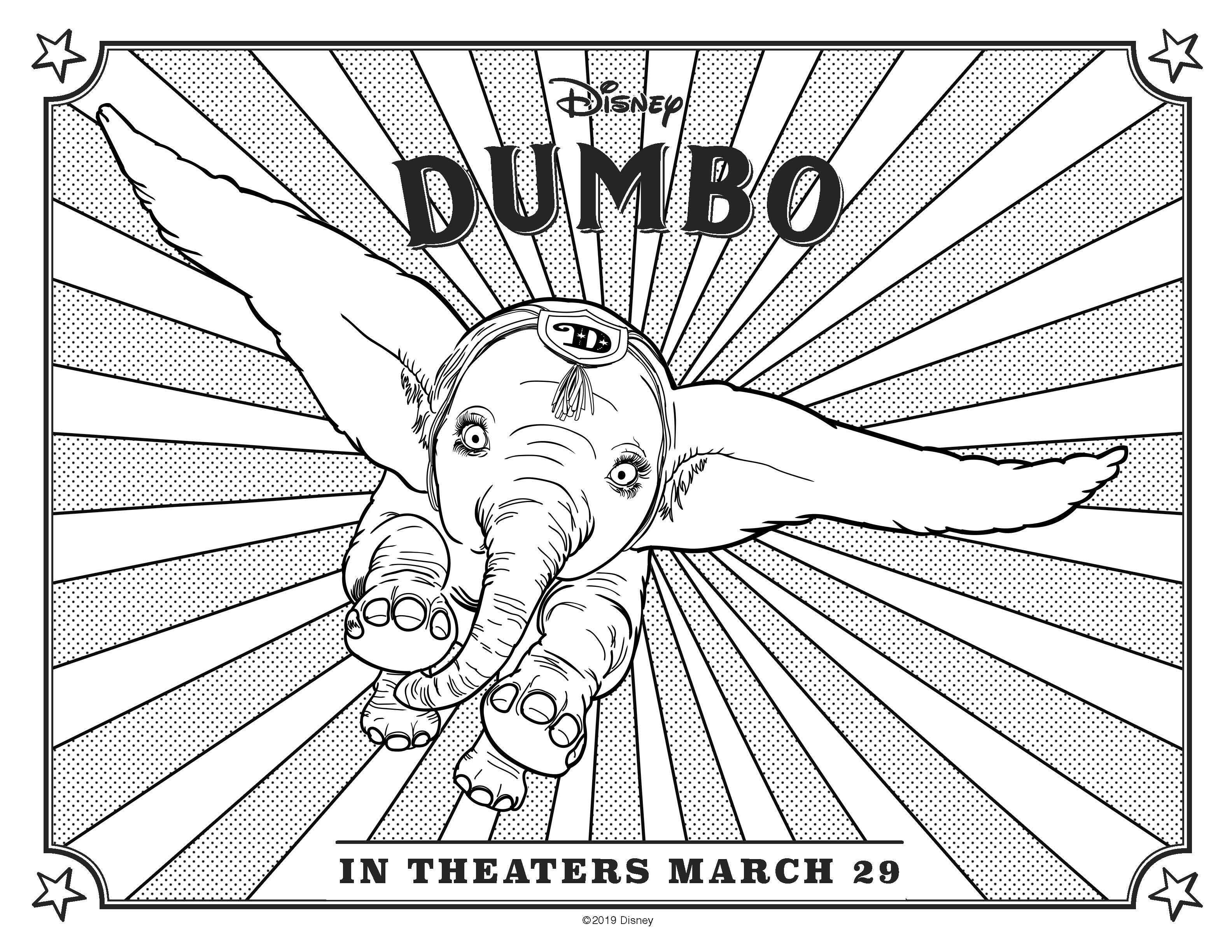 Fly dumbo activity sheets fly