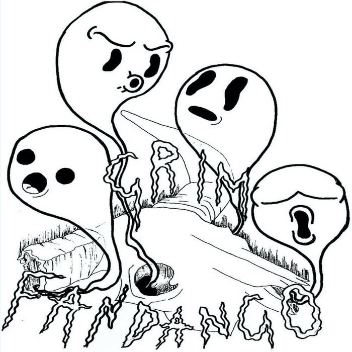 Cartoon ghosts