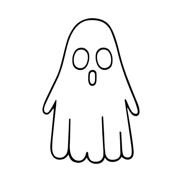 Child ghost sheet costume stock illustrations royalty
